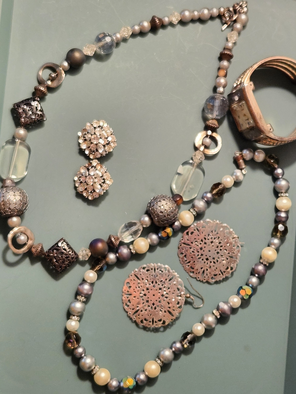Necklace,earrings & Watch Set